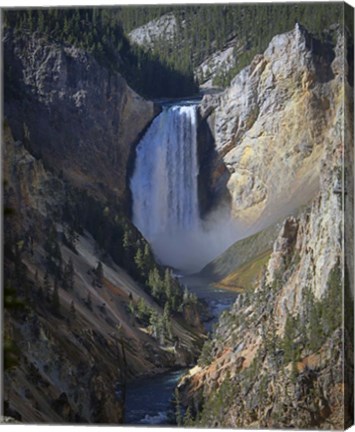 Framed Lower Falls Yellowstone Print