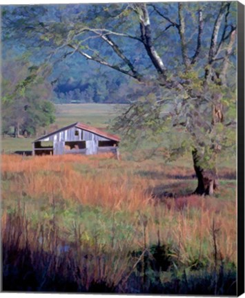 Framed Hay Barn Print
