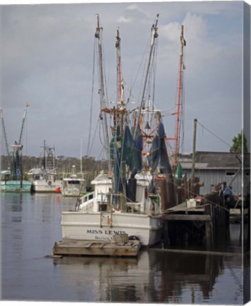 Framed Shrimp Boats Print
