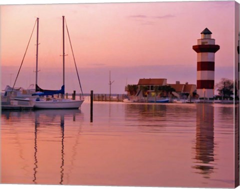 Framed Harbortown, SC Print