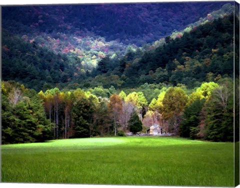 Framed Oliver Cabin GSMNP, TN Print