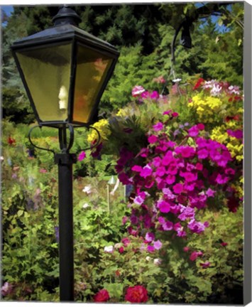 Framed Street Lamp Print