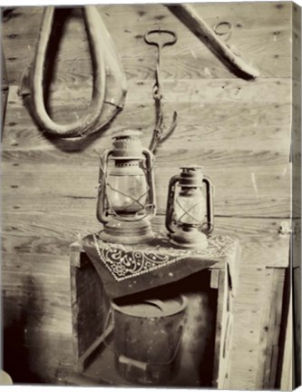 Framed Barns Print