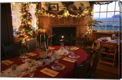 Framed Christmas Table Print