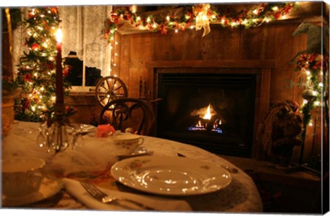 Framed Decor Fireside Table Print
