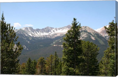 Framed Scenic Mountain View Print