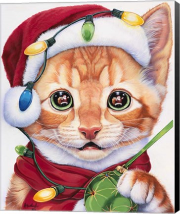 Framed Uh Oh! Santa! Print