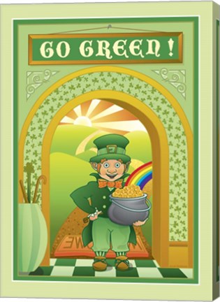 Framed Go Green Print