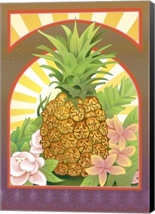Framed Pineapple Flag Print