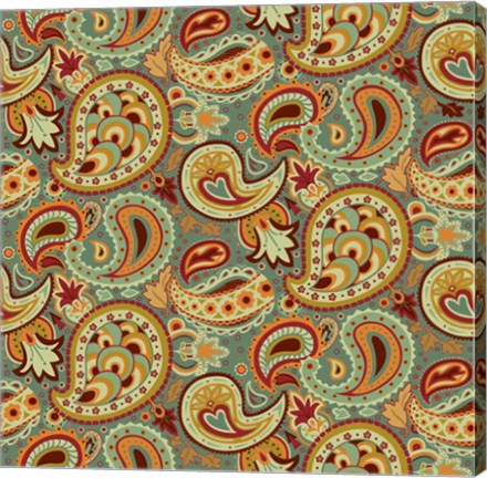 Framed Morocco Paisley Drop Print