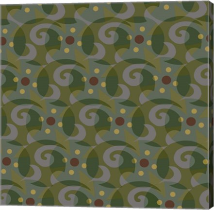 Framed Tribal Swirl II Print