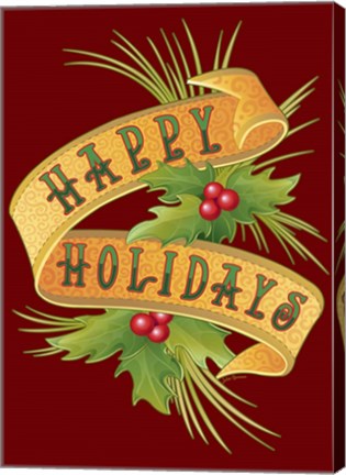 Framed Happy Holidays Print