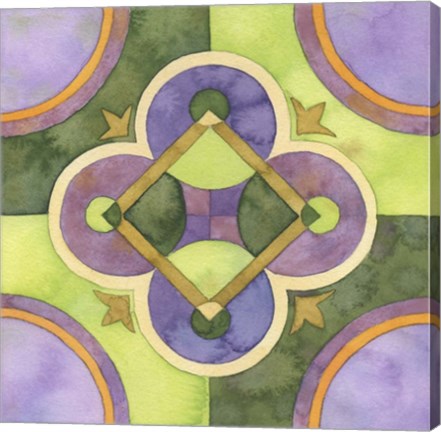 Framed Geometry &amp; Color 5 Print