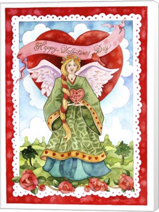 Framed Valentine Angel Print