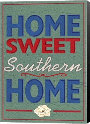 Framed Home Sweet Southern Home Print