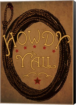 Framed Howdy Y&#39;All Print