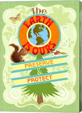 Framed Earth is Ours Print