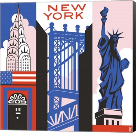 Framed New York Print Print