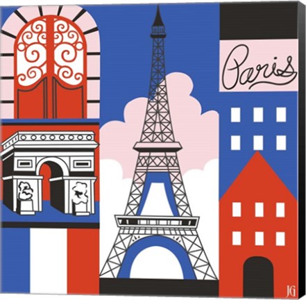 Framed Paris Print Print