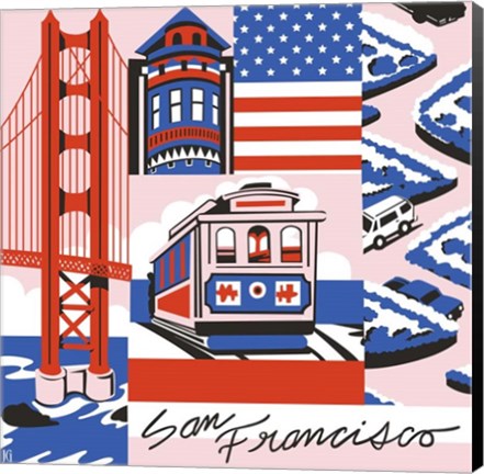 Framed San Francisco Print Print