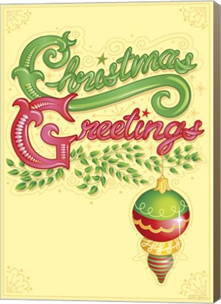 Framed Christmas Greetings Print