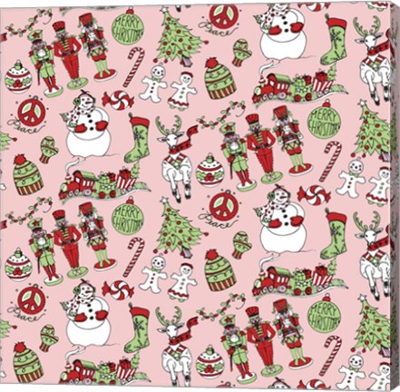 Framed Christmas Pattern 2 Merged Print