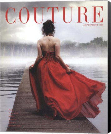 Framed Couture September 1960 Print