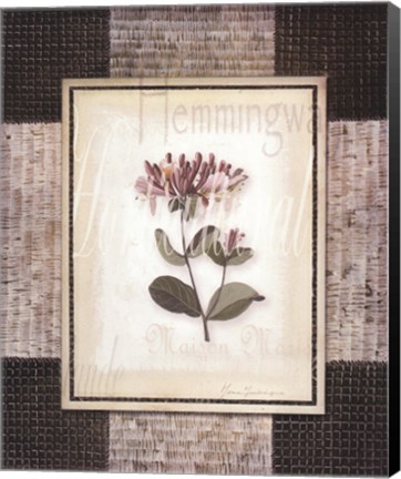 Framed Woven Garden I Print