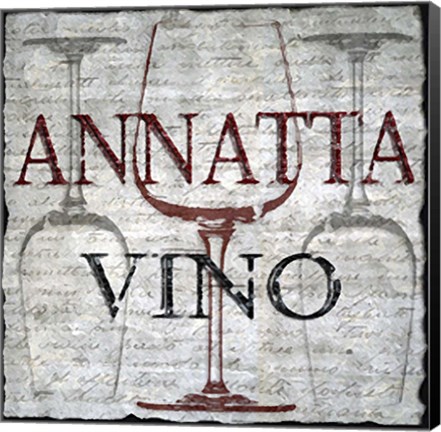 Framed Annatto Vino Print