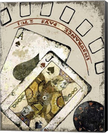 Framed Blackjack Print