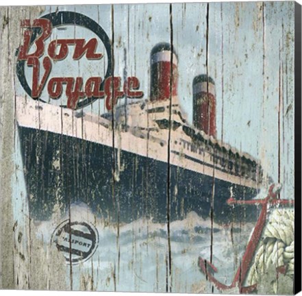 Framed Bon Voyage Print
