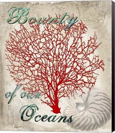 Framed Bounty of our Oceans Print