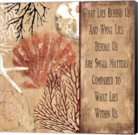 Framed Emerson quote Print