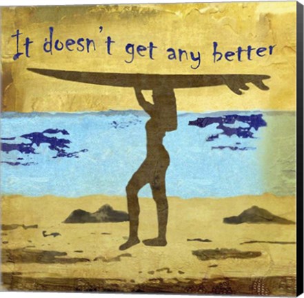 Framed Girl Surf Print