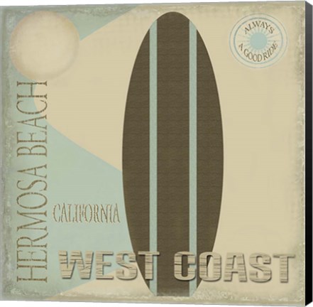 Framed Hermosa Beach L Print