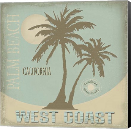 Framed Palm Beach Print