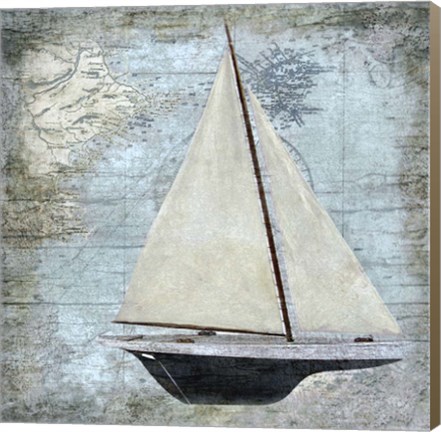Framed Sailing I Print
