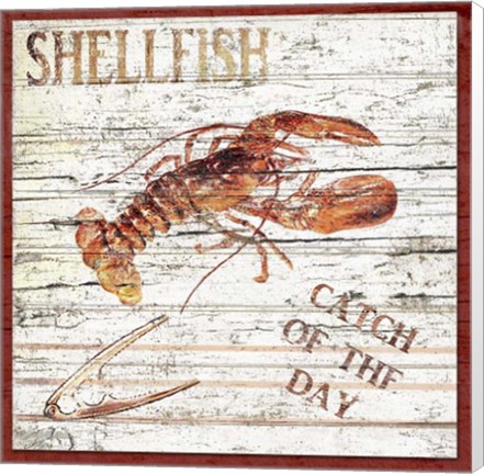 Framed Shellfish II Print