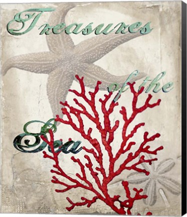 Framed Treasures of the Sea Print
