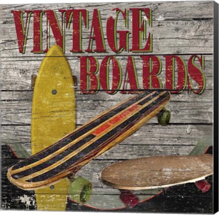 Framed Vintage Boards II Print