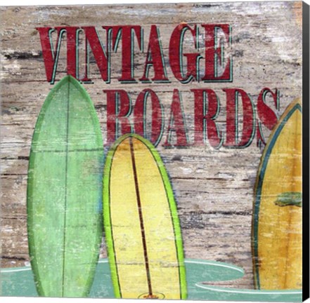 Framed Vintage Boards III Print