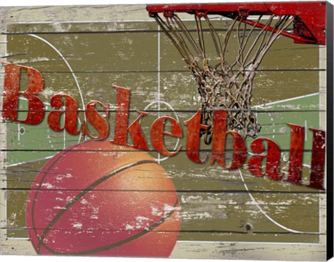 Framed Basketball Print