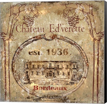 Framed Chateau Ed&#39;verette Print