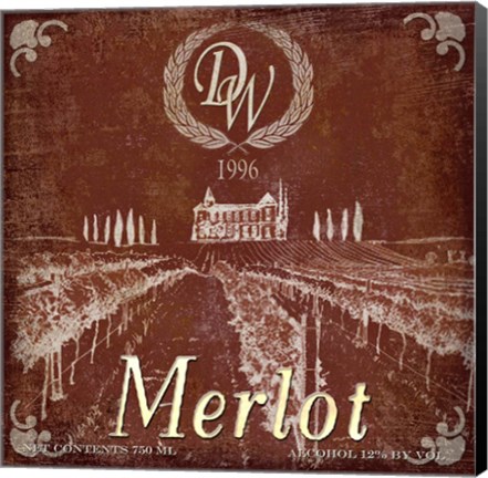 Framed DW Merlot Print