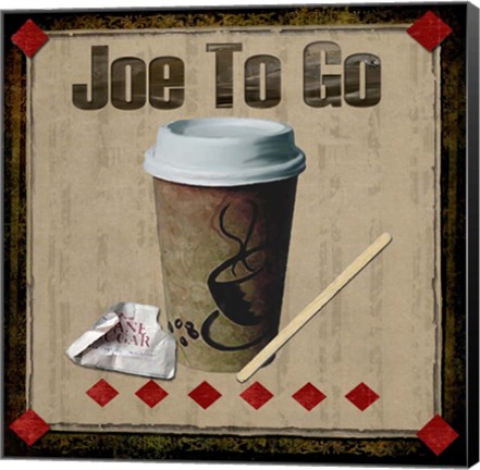 Framed Joe To Go Print