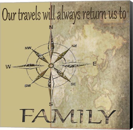 Framed Travels lead back to Family Print