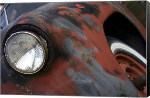 Framed Chevy Headlight Print