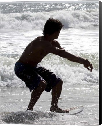 Framed Skim Boarding Print