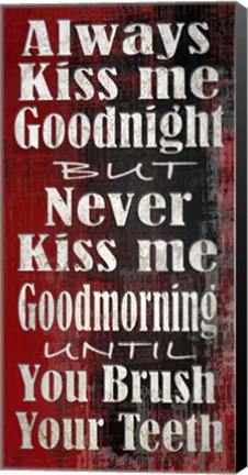 Framed Always and Never Print