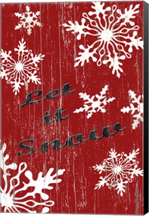 Framed Let It snow Print